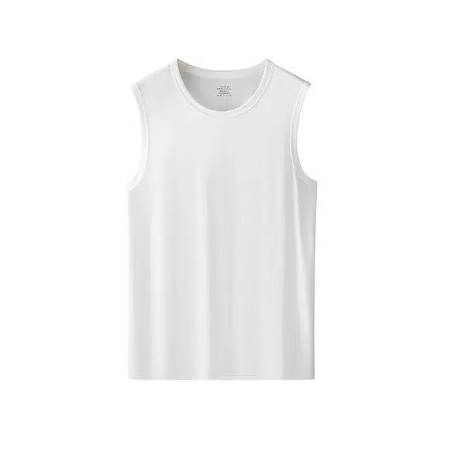 对你的私语 纯色简约顺滑舒适透气背心 男款