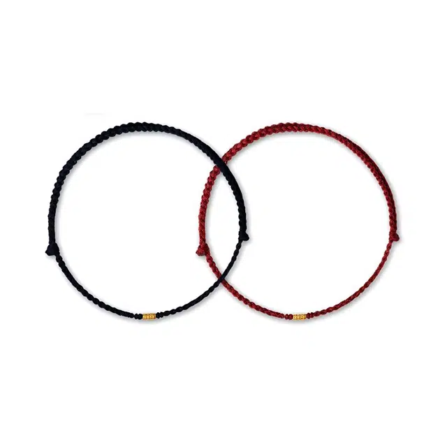 万娜 转运珠 国潮新中式本命年小众设计红绳学生闺蜜考试顺利好运手饰 合金 手绳 男女同款情侣款