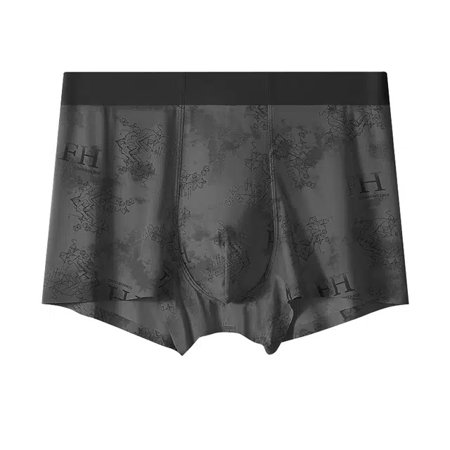 对你的私语 无痕性感透气裸睡抗菌平角内裤 男款 组合装