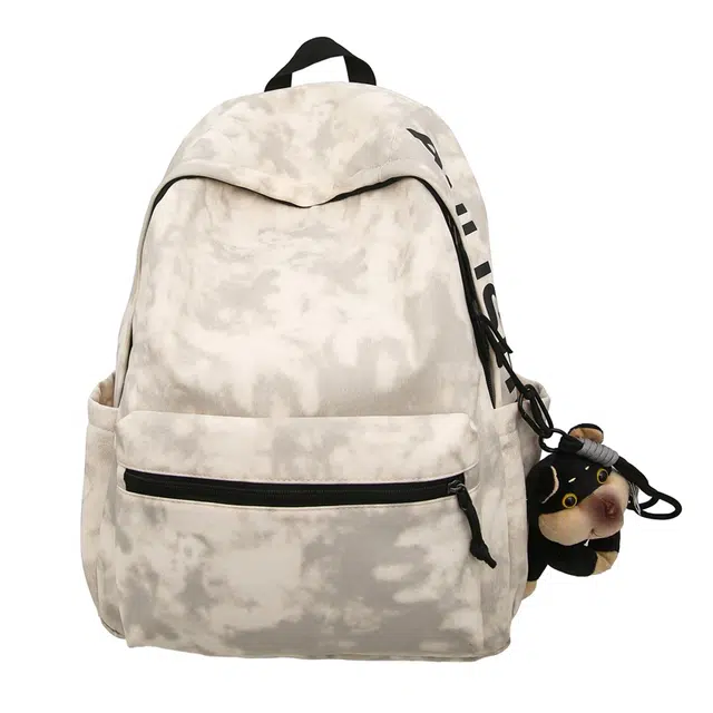 單倉 美式复古潮牌通勤百搭 尼龙 双肩包 常规 男女同款情侣款 多色