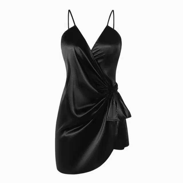 潞优野 纯色休闲时尚无袖家居服睡裙 女款