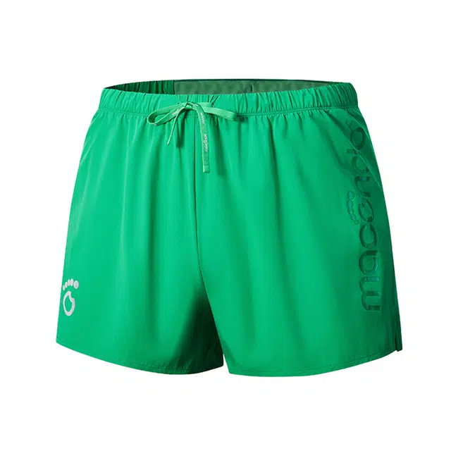 马孔多 美式高街时尚舒适简约纯色速干防晒防汗休闲百搭运动短裤 男款 复古绿色