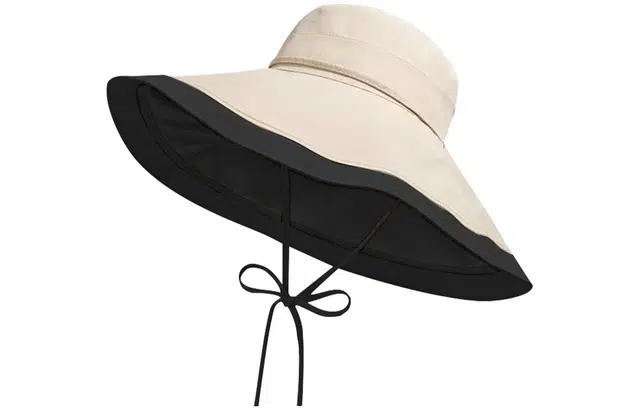 优幽兰 时尚百搭超大帽檐遮阳韩版潮流防紫外线海边度假骑车遮脸显脸小 棉 防晒帽 女款