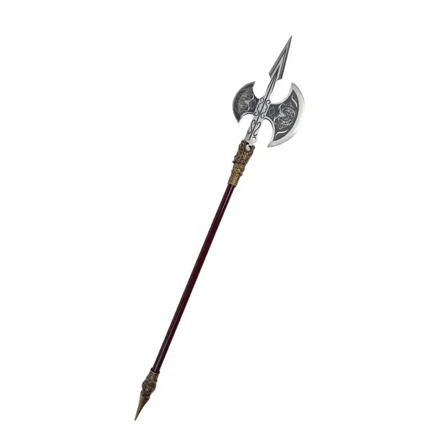 天子剑 断岳斧 微型冷兵器摆件碳钢刃合金装金属柄未开刃 成品模型