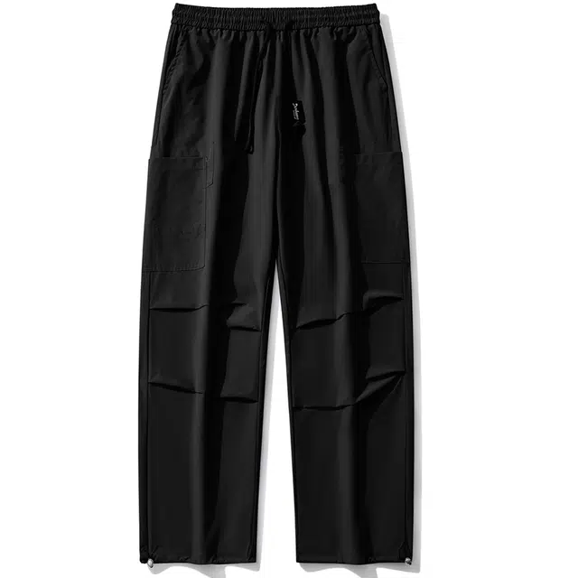 敦煌博物馆 美式复古宽松多口袋纯色机能户外运动通勤百搭工装裤 男女同款