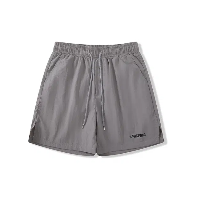 我是大卫 美式速干宽松休闲短裤 男款 浅灰色