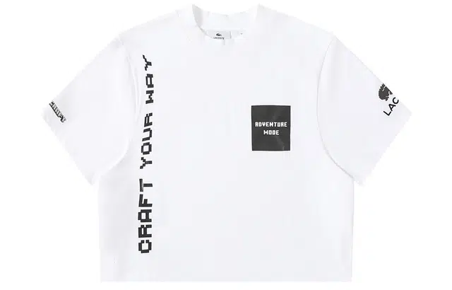LACOSTE x minecraft SS22 logoT