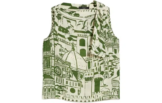 WEEKEND MaxMara Basilio Printed Silk Top T