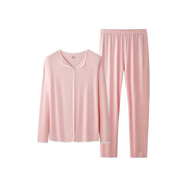 对你的私语 家居服可外出简约休闲舒适长袖长裤睡衣套装 女款