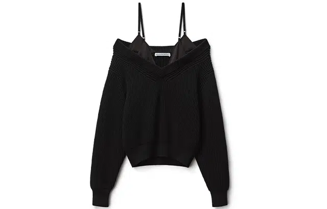 Alexander Wang SS22 Satin Strap Sweater