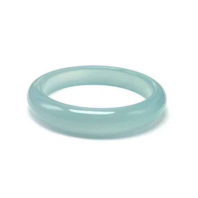 【诸事顺遂&冰透青蓝】 兰慕茵诺 新中式国风库里蓝美人镯 复古轻奢清冷感玉镯 汉服旗袍远山黛气质显白 聚福转运#好运天然 玉髓 手镯 女款