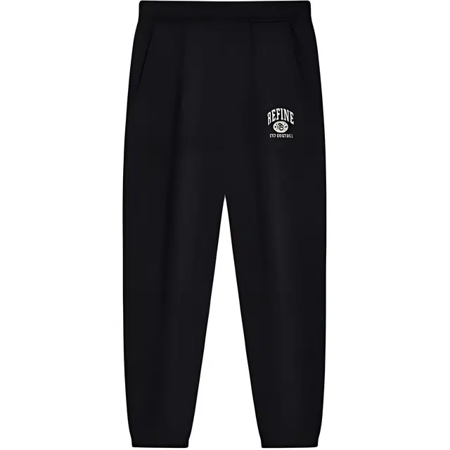 特步 篮球系列 字母宽松中腰系带束脚运动长裤 男款 正黑色