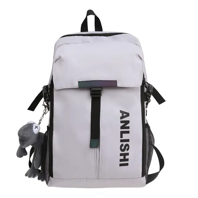 單倉 潮流运动风机车头盔通勤百搭 牛津布 双肩包 常规 男女同款情侣款 多色