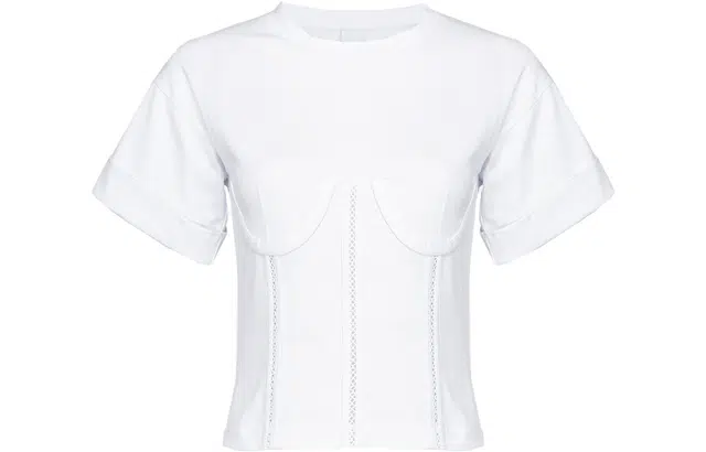 PINKO T-Shirt Effetto Bustier T