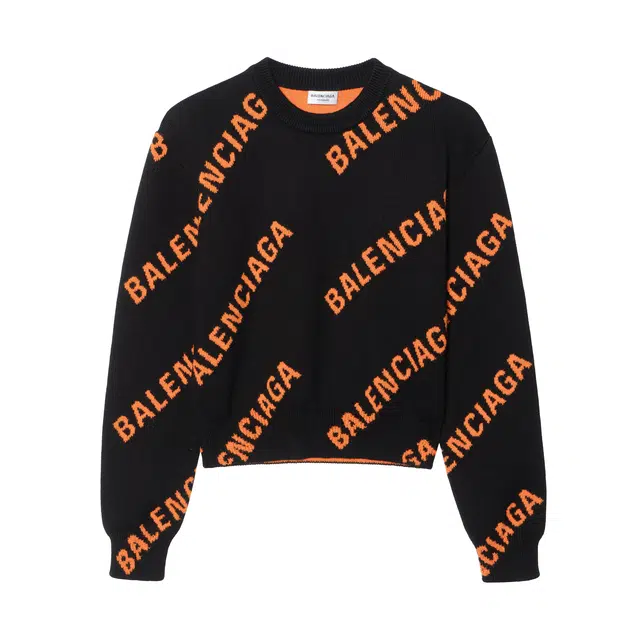 Balenciaga SS22 Logo Knit Sweater