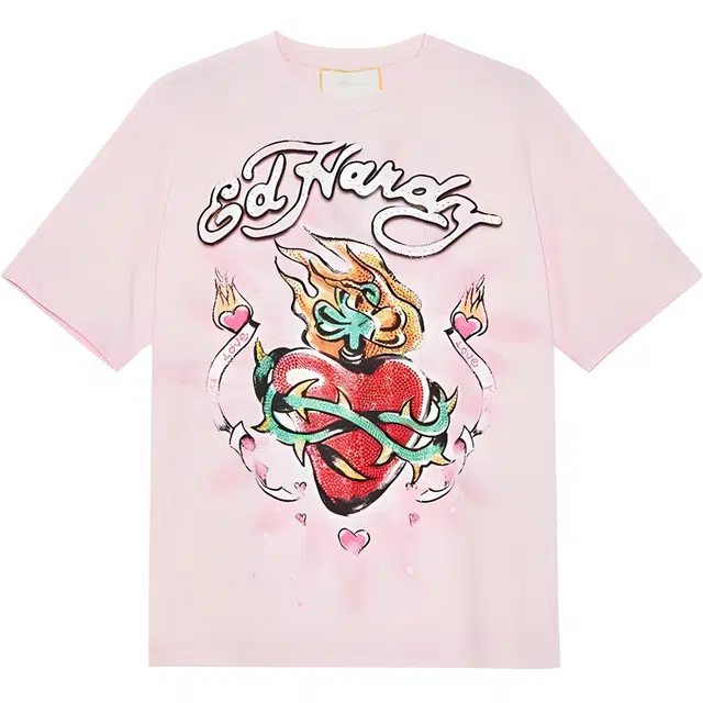 Ed Hardy Vintage Rhinestone Loose Fit Tee SS24