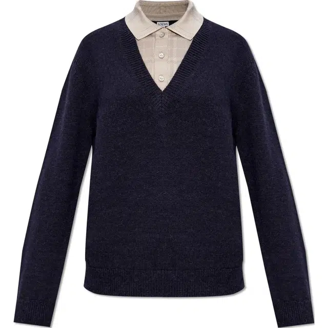 LOEWE Trompe L'oeil Sweater In Wool And Silk V