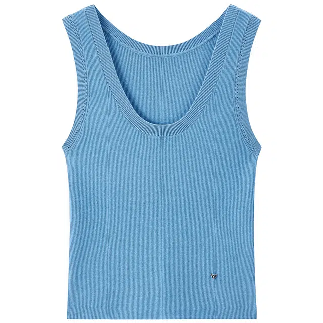 太平鸟 三醋酸线舒适背心 女款