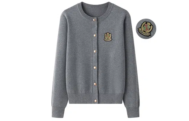 东鲸岁时记 学院风韩系收腰松弛感小个子舒适毛衣 女款 灰色