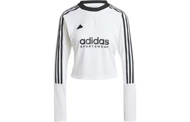 adidas Tiro 3-Stripes Long Sleeve Tee Logo T