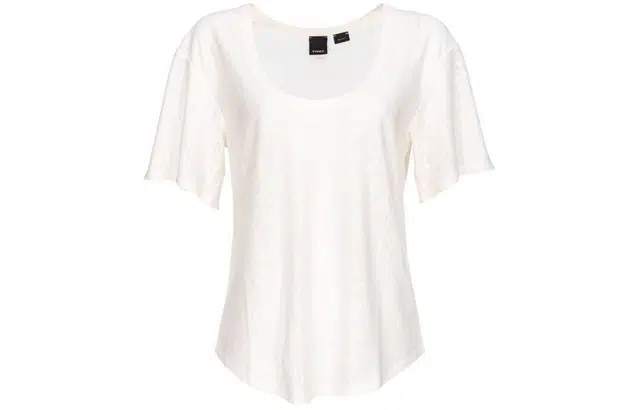PINKO Slub Linen T-Shirt T