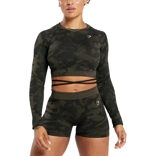 GYMSHARK Adapt Camo Seamless Ribbed T