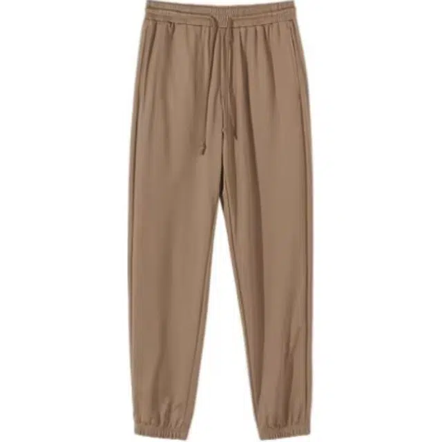 美特斯邦威 时尚纯色舒适九分休闲裤 男款