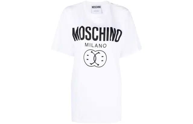 MOSCHINO SS22 Double Smiley LogoT