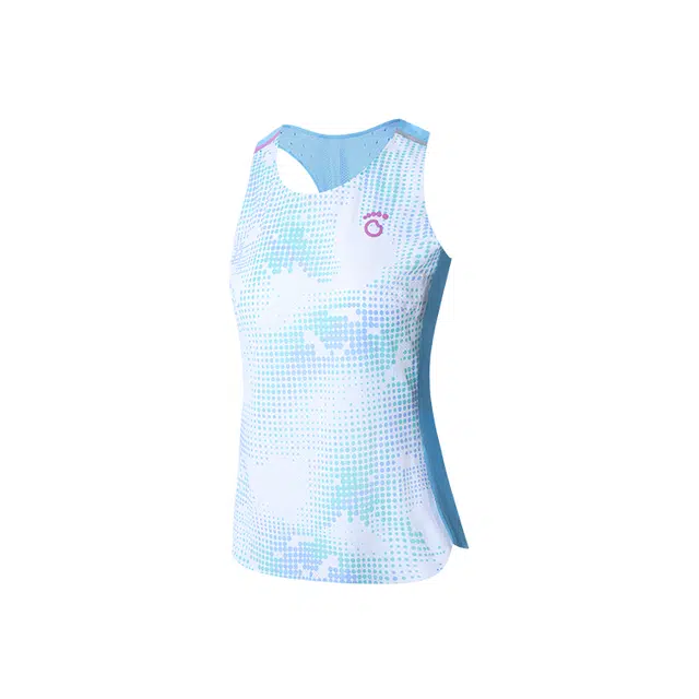 马孔多 超轻速干散热透气马拉松越野欧若风原创单品马孔多山野风洞无袖背心 女款 蓝色微光