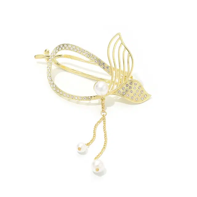 如花梦 鱼尾流苏扭扭高级感气质 合金 发夹 女款