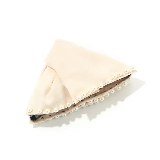 如花梦 路易斯星语赫本风抓夹后脑勺盘发鲨鱼夹高级感 布艺 发夹 女款