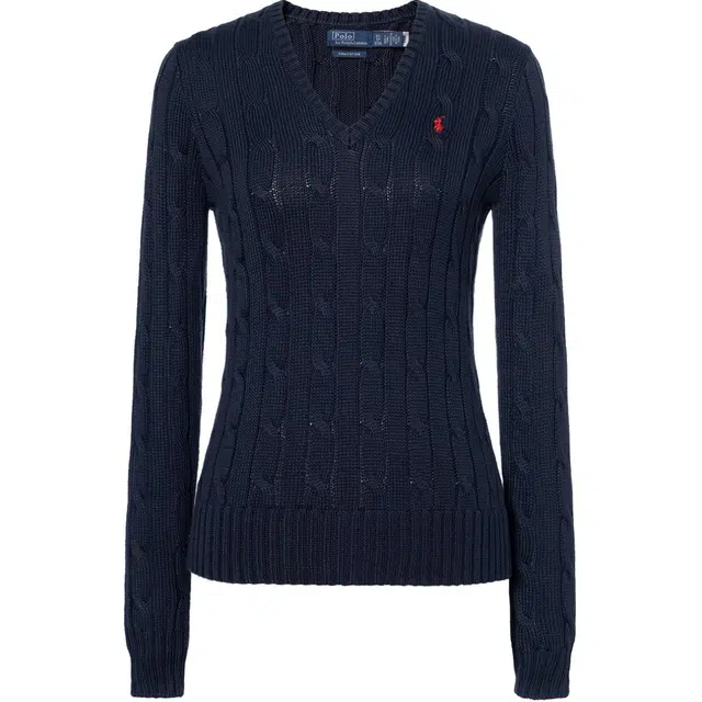 Polo Ralph Lauren SS23 Logo Jacquard Crewneck Sweater Navy