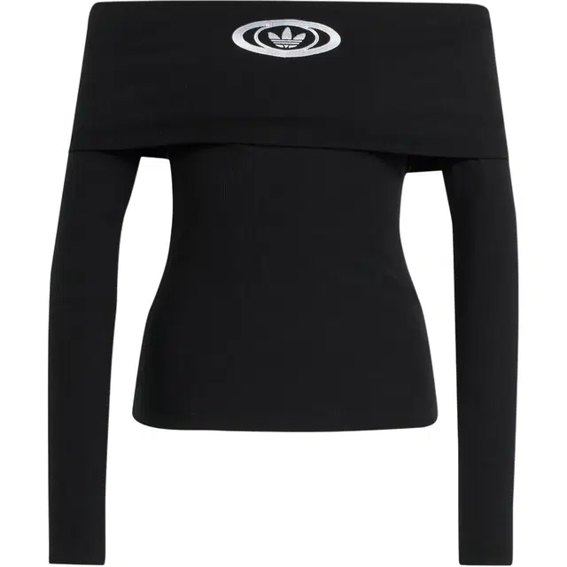 adidas originals Top Off Shoulder logo SS25T
