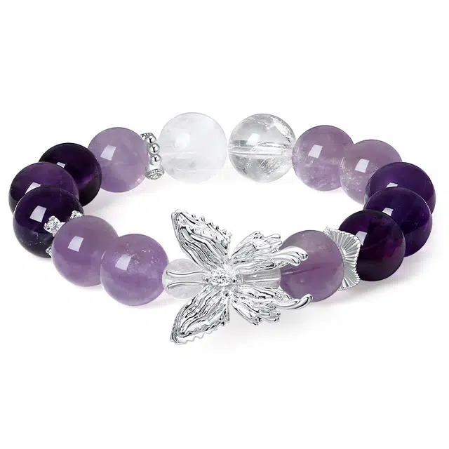 阿梵尼 【财源广进】新中式国潮招财纳福 财源滚滚小众轻奢设计简约百搭复好运礼盒天然 紫水晶 手串 女款