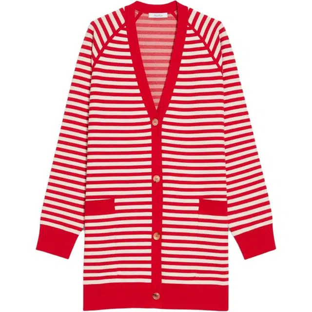 MaxMara Tenore Jacquard Viscose Cardigan