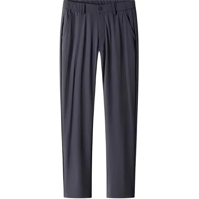 梦特娇 中腰直筒显高垂感舒适休闲运动百搭纯色简约休闲裤 男款