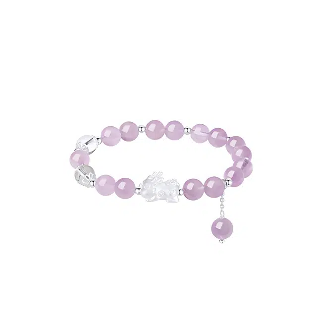 梵星饰季 招财貔貅 新中式国潮吸金来财 轻奢简约小红设计高级感 日常简约百搭 紫水晶 手串 女款