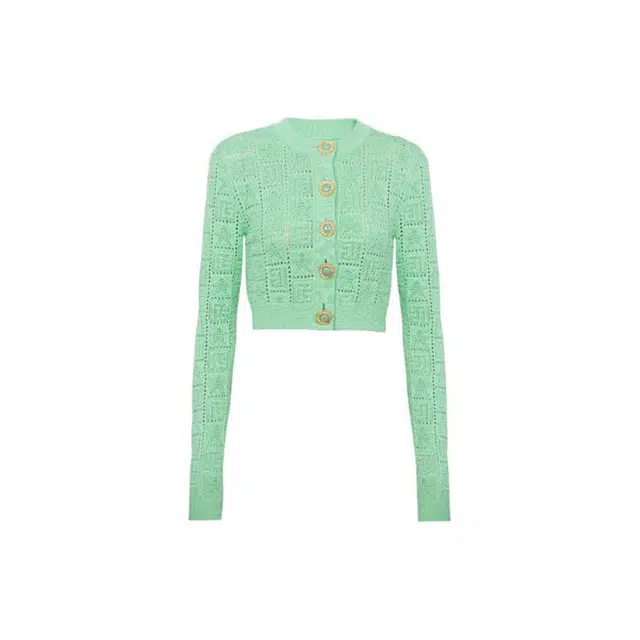 Balmain Monogram Knit Cardigan