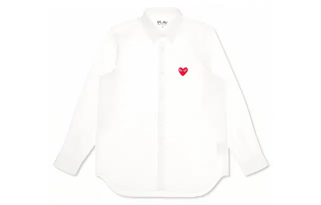 CDG Play Red Emblem Button Down