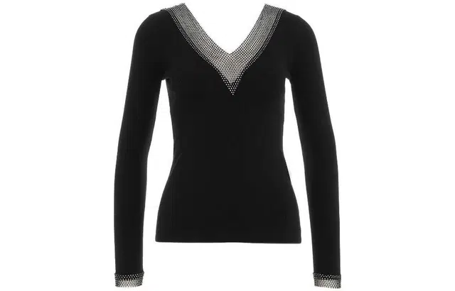 LIUJO UOMO SS23 Eco Friendly Jumper With Rhinestones V