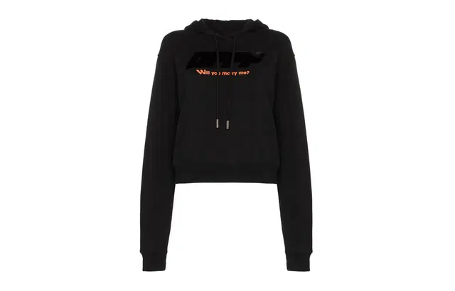 OFF-WHITE Modern Obstacles Hoodie Black