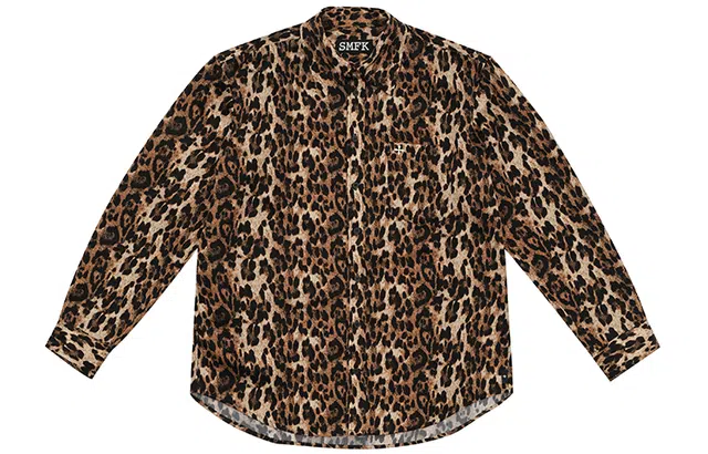 SMFK Compass Leopard Satin Shirt
