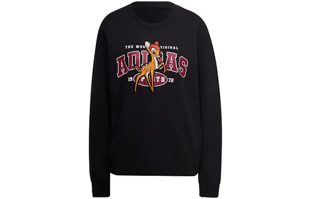 adidas Originals x Disney Bambi Embroidered Crewneck Sweatshirt Black