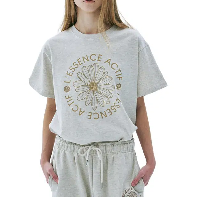 MARDI MERCREDI ACTIF T-SHIRT ACTIF EMBLEM_OATMEAL BEIGE SS25T