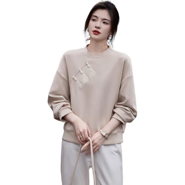 【dme】 纯色立领简约卫衣 女款