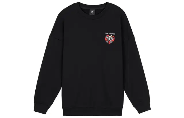 New Balance Logo Crewneck Sweatshirt Black