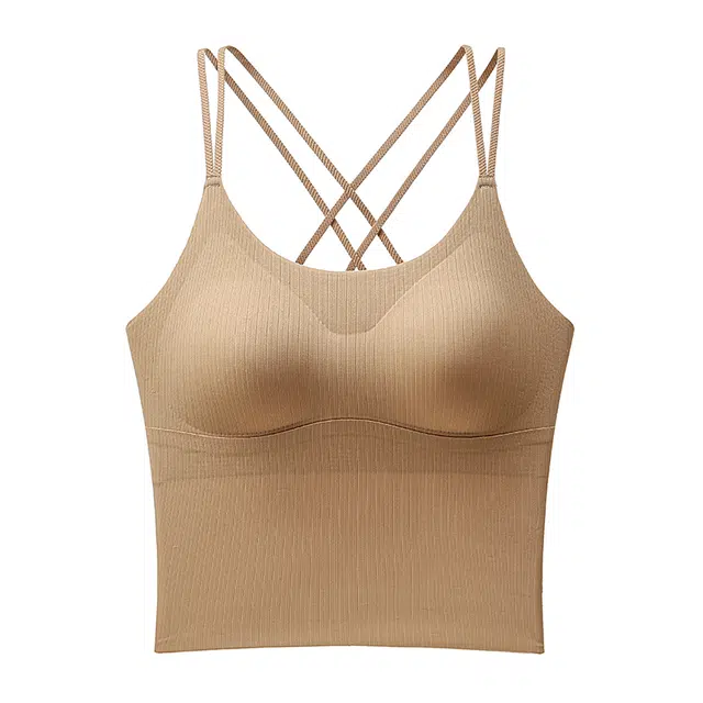 草本初色 无痕裸感美背透气圆润防下垂防滑双肩带亲肤吊带 女款