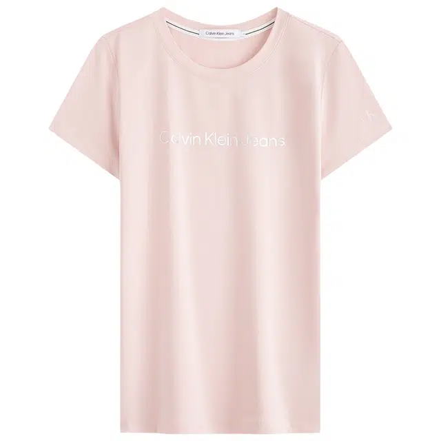 Calvin Klein Slim Fit Crew Neck T-Shirt Moonlight White