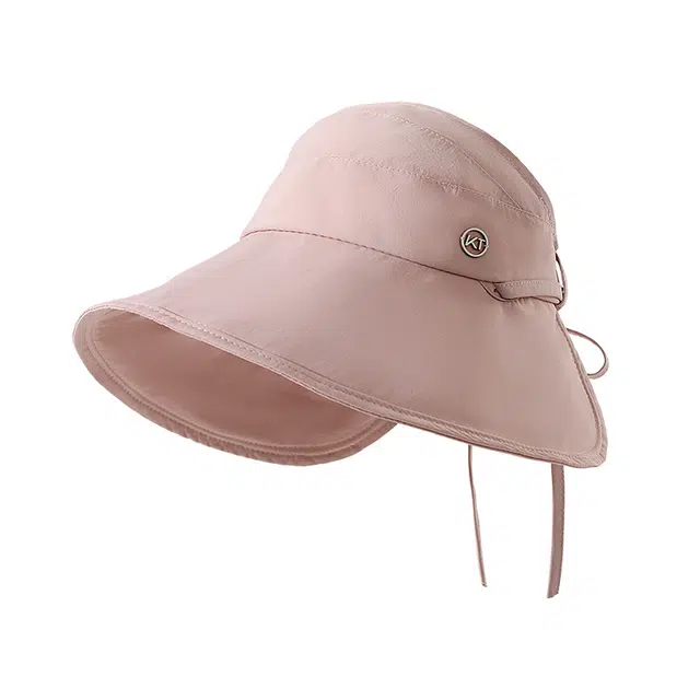 南极人 大帽檐空顶防紫外线户外骑车遮阳遮脸透气可扎马尾 聚酯纤维 防晒帽 女款