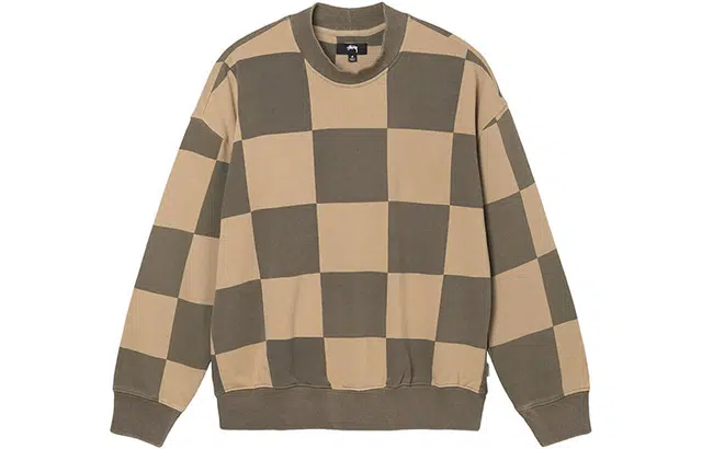 Stussy FW21 Blur Checker Fleece Mock Neck